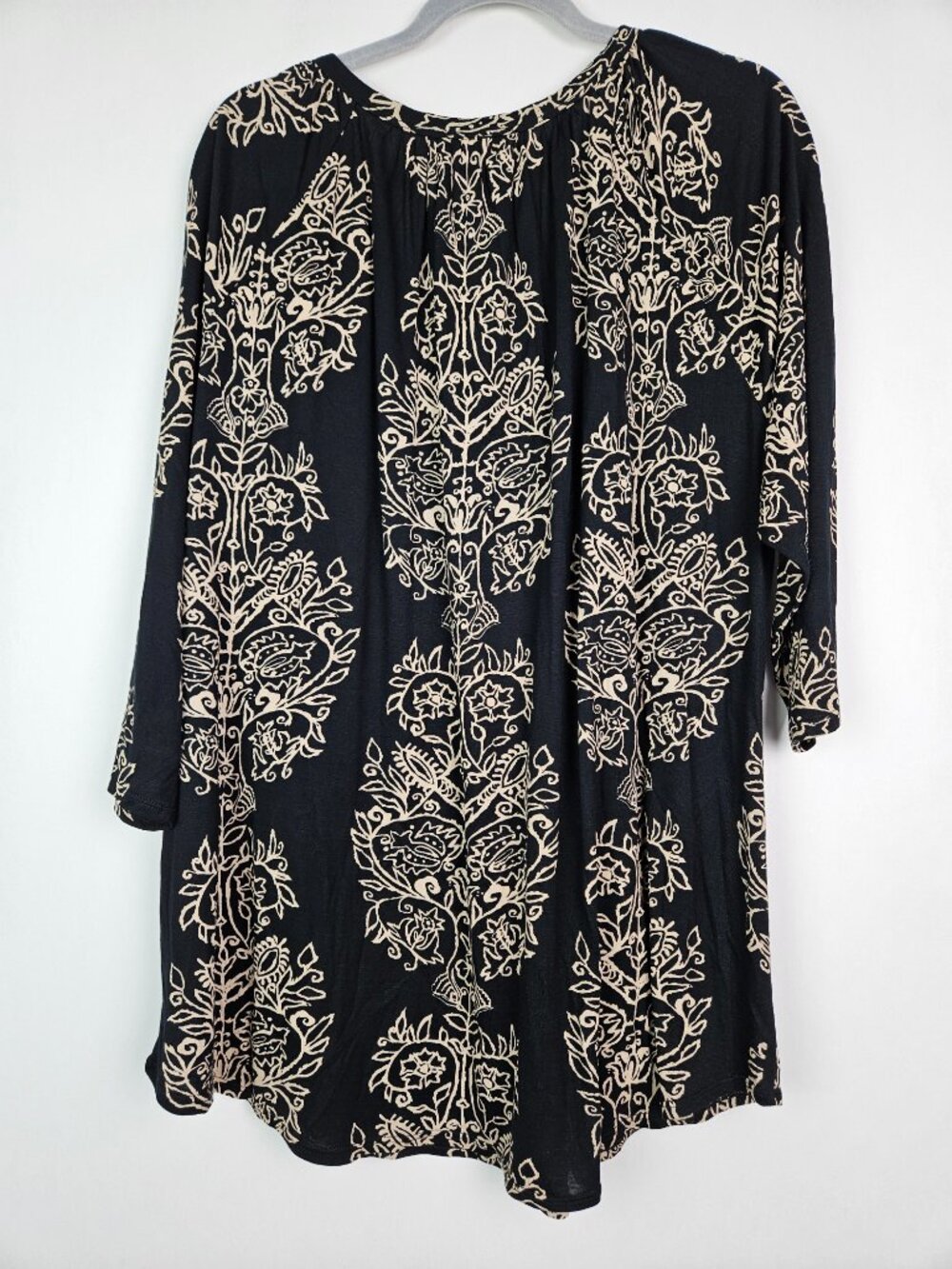 NWT Lucky Brand Boho Floral Print Keyhole Popover Blouse Top 2X - Picture 5 of 7